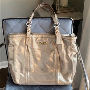 Coach Shoulder Bag | METALLIC GORGEOUS!